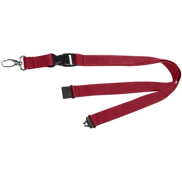 36" x 3/4" polyester lanyard with buckle release and safety breakaway.... from ASI 39552 BEL Promo