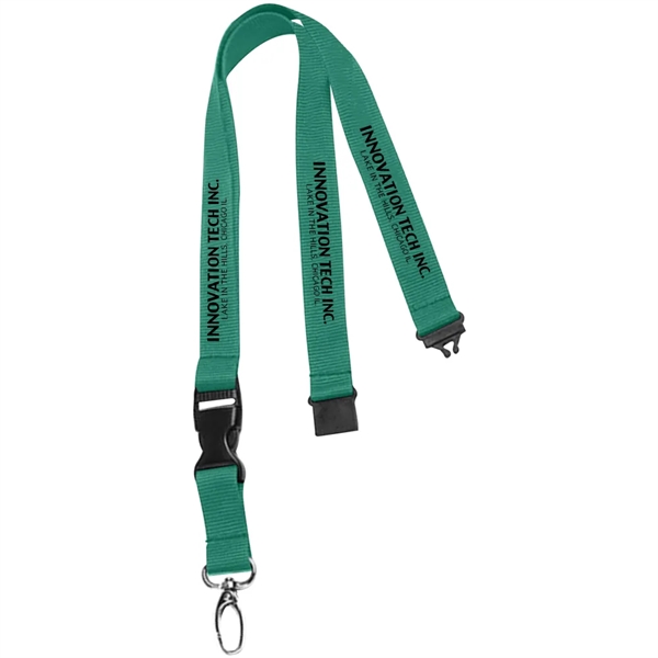 36" x 3/4" polyester lanyard with buckle release and safety breakaway.... from ASI 39552 BEL Promo