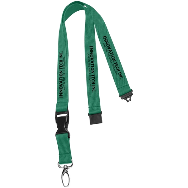 36" x 3/4" polyester lanyard with buckle release and safety breakaway.... from ASI 39552 BEL Promo