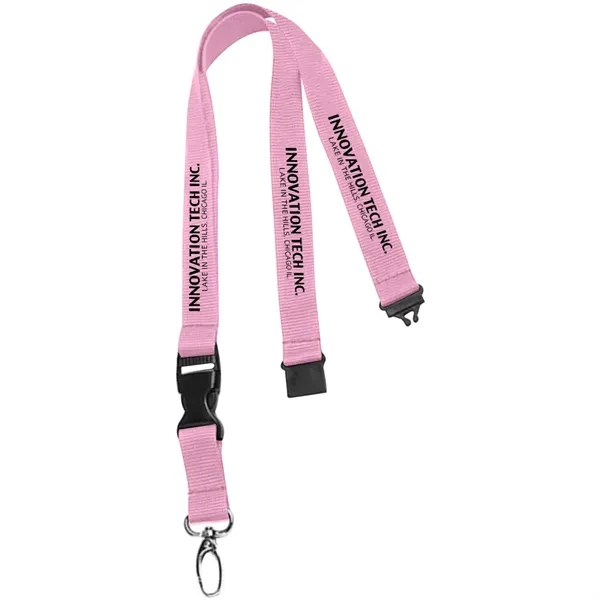 36" x 3/4" polyester lanyard with buckle release and safety breakaway.... from ASI 39552 BEL Promo