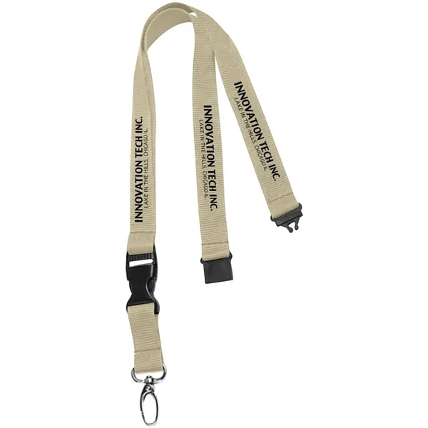36" x 3/4" polyester lanyard with buckle release and safety breakaway.... from ASI 39552 BEL Promo