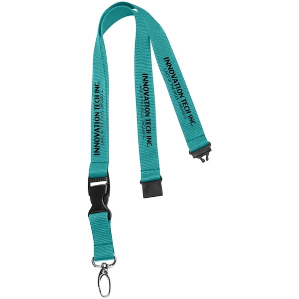 36" x 3/4" polyester lanyard with buckle release and safety breakaway.... from ASI 39552 BEL Promo