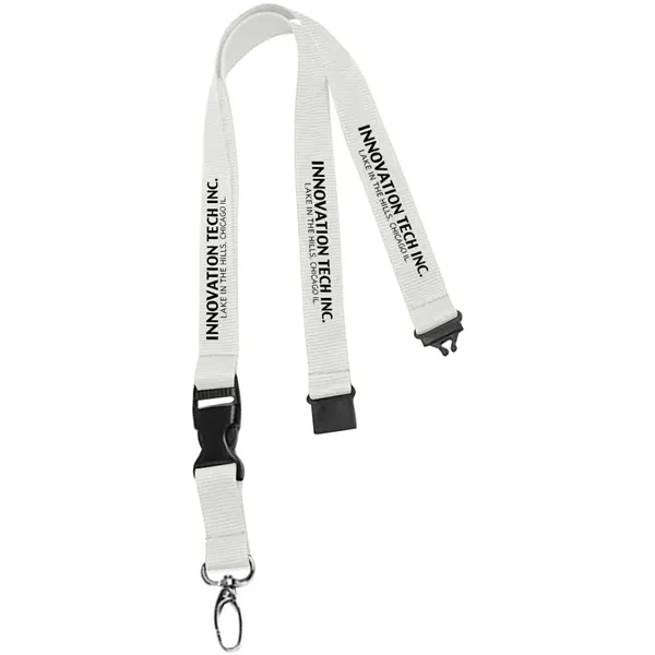 36" x 3/4" polyester lanyard with buckle release and safety breakaway.... from ASI 39552 BEL Promo