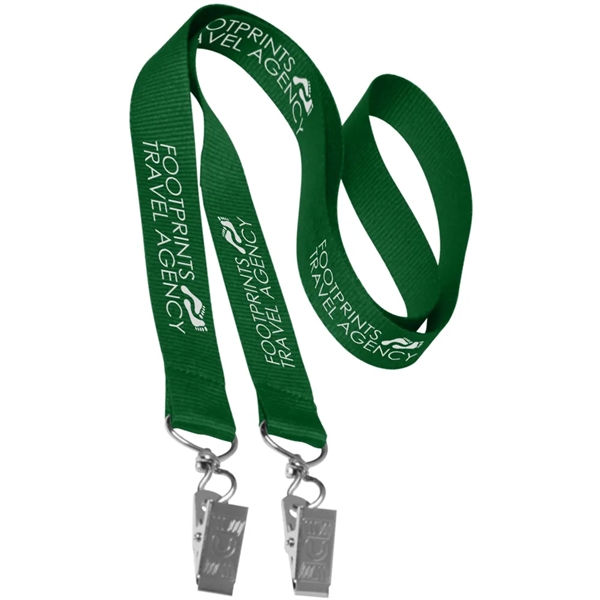 36" x 3/4" double ended polyester lanyard with attachment clip on... from ASI 39552 BEL Promo