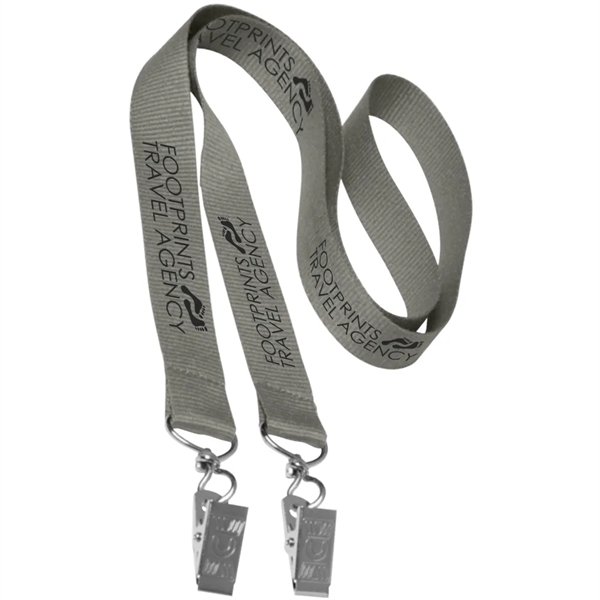 36" x 3/4" double ended polyester lanyard with attachment clip on... from ASI 39552 BEL Promo