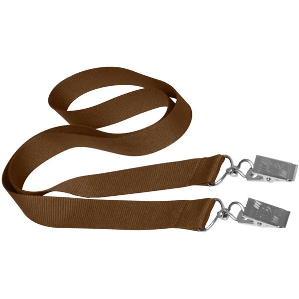 36" x 3/4" double ended polyester lanyard with attachment clip on... from ASI 39552 BEL Promo