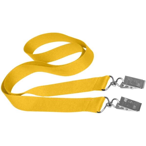 36" x 3/4" double ended polyester lanyard with attachment clip on... from ASI 39552 BEL Promo