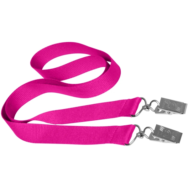 36" x 3/4" double ended polyester lanyard with attachment clip on... from ASI 39552 BEL Promo
