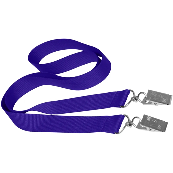 36" x 3/4" double ended polyester lanyard with attachment clip on... from ASI 39552 BEL Promo