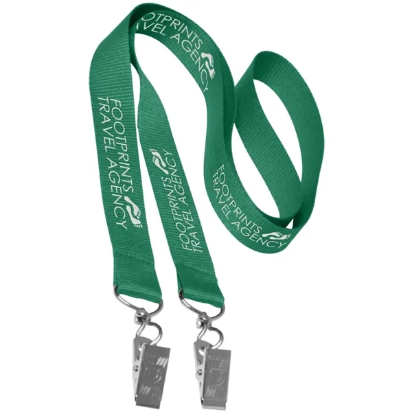 36" x 3/4" double ended polyester lanyard with attachment clip on... from ASI 39552 BEL Promo