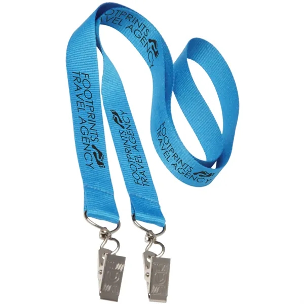 36" x 3/4" double ended polyester lanyard with attachment clip on... from ASI 39552 BEL Promo