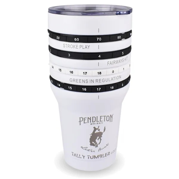 Tally Golf Stainless Steel Cup, 30 oz Leak Proof Lid, Double... from ASI 72657 Active Life Promo / Active Life Ingrain