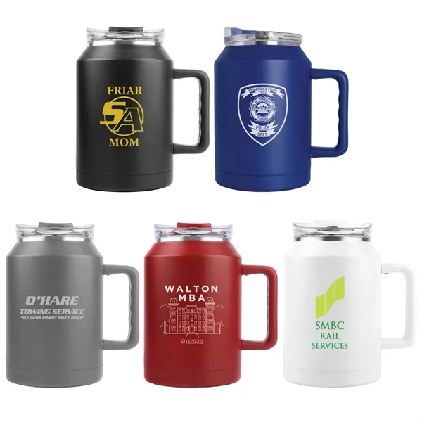 40 oz. vacuum insulated travel mug made of stainless steel with... from ASI 57655 STOPNGO Line
