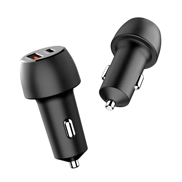 Dual port fast car charger plus laser engraving on 1 location... from ASI 37218 Athena Promo (tm)