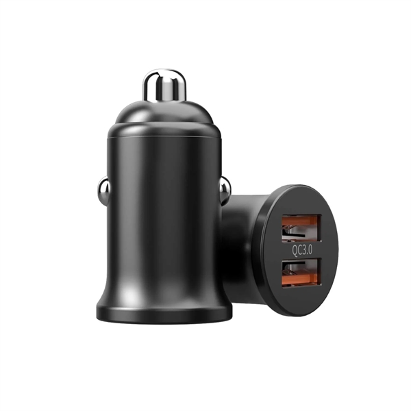 Dual usb car charger plus laser engraving on 1 location plus... from ASI 37218 Athena Promo (tm)