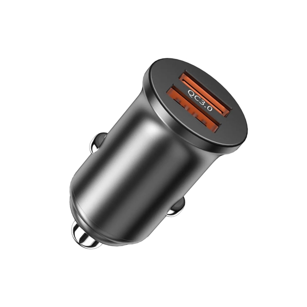 Dual usb car charger plus laser engraving on 1 location plus... from ASI 37218 Athena Promo (tm)