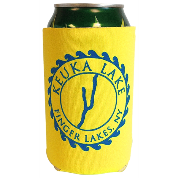 Neoprene can holder with single color imprint fits over 12 oz... from ASI 65603 Kool Trends