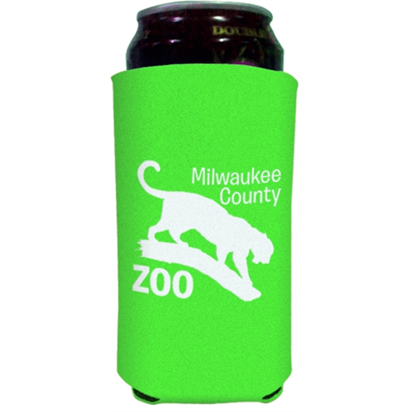 This fabric tall can holder with a single color imprint holds... from ASI 65603 Kool Trends