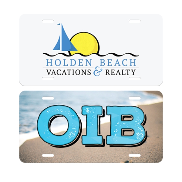 This license plate can be customize full bleed multi-color. 0.25 gauge.... from ASI 65603 Kool Trends