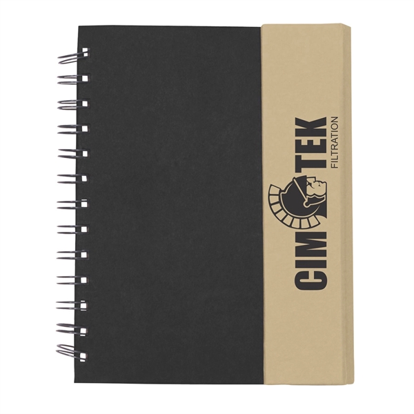 Spiral notebook with magnetic cover, sticky flags and pen.... from ASI 63549 Jornik Manufacturing Corp / Jornik
