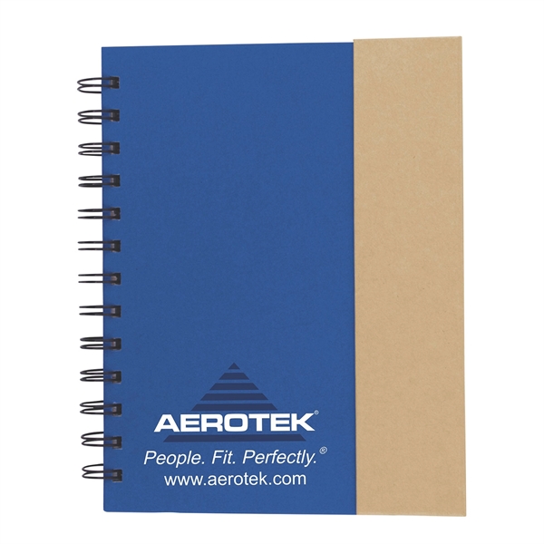 Spiral notebook with magnetic cover, sticky flags and pen.... from ASI 63549 Jornik Manufacturing Corp / Jornik