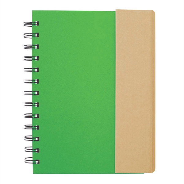 Spiral notebook with magnetic cover, sticky flags and pen.... from ASI 63549 Jornik Manufacturing Corp / Jornik