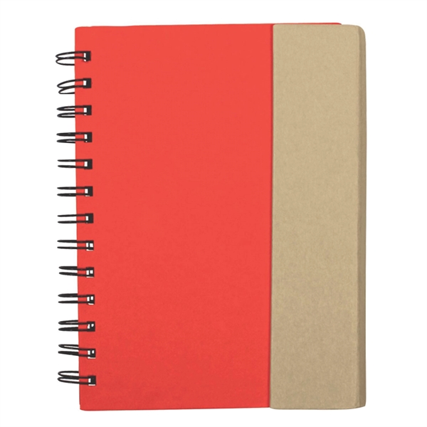 Spiral notebook with magnetic cover, sticky flags and pen.... from ASI 63549 Jornik Manufacturing Corp / Jornik