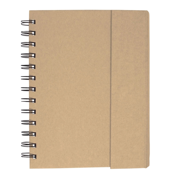 Spiral notebook with magnetic cover, sticky flags and pen.... from ASI 63549 Jornik Manufacturing Corp / Jornik