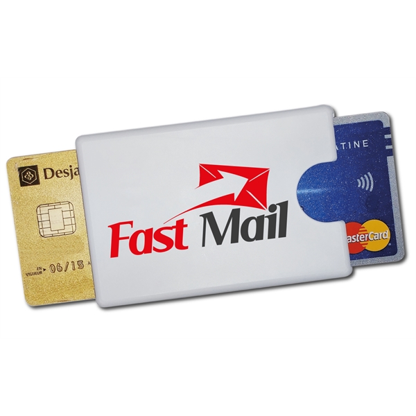 RFID Shielded card holder for 2 cards; 3 5/8" x 2... from ASI 79896 Promo Plastik