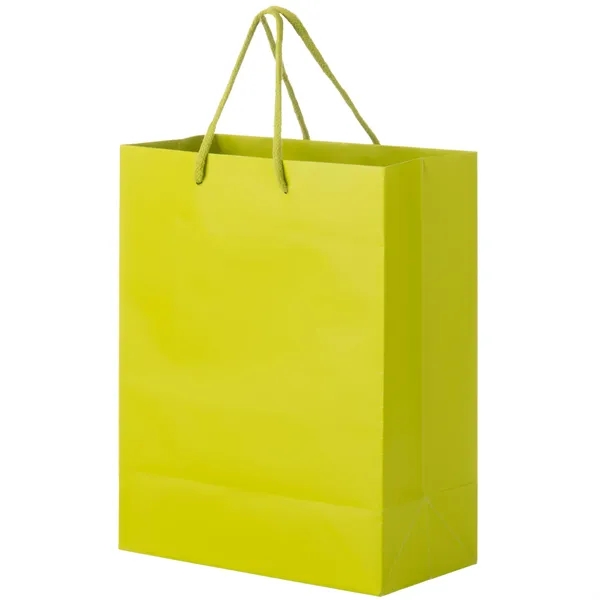8" x 4" x 10" European style matte paper shopping bag... from ASI 35290 American Ad Bag Co