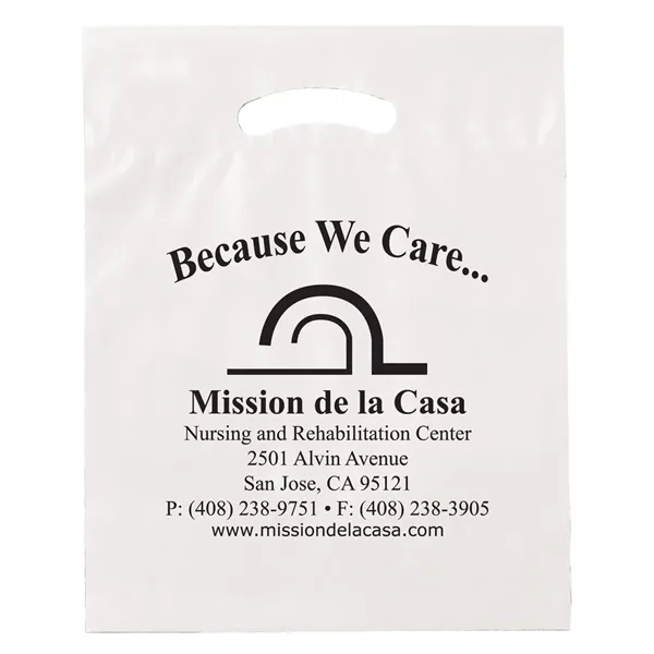 15" x 19" x 3" LDPE plastic bag with fold over... from ASI 35290 American Ad Bag Co