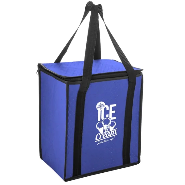 12" x 8" x 13" non-woven polypropylene insulated zippered cooler tote... from ASI 35290 American Ad Bag Co