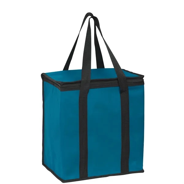 12" x 8" x 13" non-woven polypropylene insulated zippered cooler tote... from ASI 35290 American Ad Bag Co