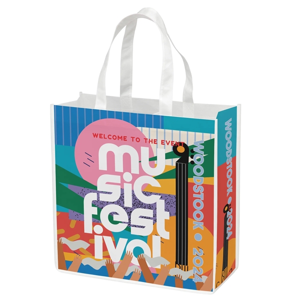 13"W x 5"D x 13"H plant based non-woven tote with dye... from ASI 35290 American Ad Bag Co