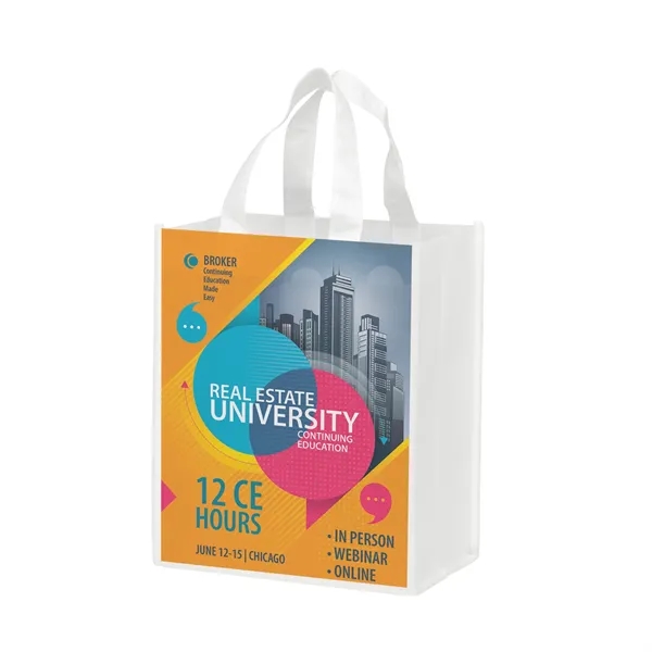8"W x 5"D x 10"H plant based non-woven tote with dye... from ASI 35290 American Ad Bag Co