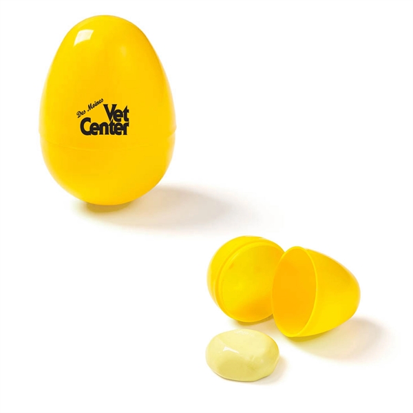 1 5/8" x 2 1/4" plastic egg-shaped container with crazy putty... from ASI 63549 Jornik Manufacturing Corp / Jornik