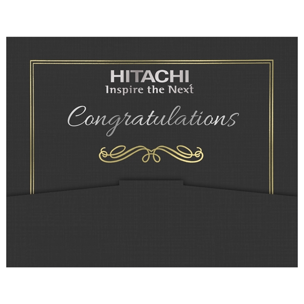 3-Fold Presentation Folder. Slide in the flap to the die-cut slip... from ASI 93520 Ventura Inc