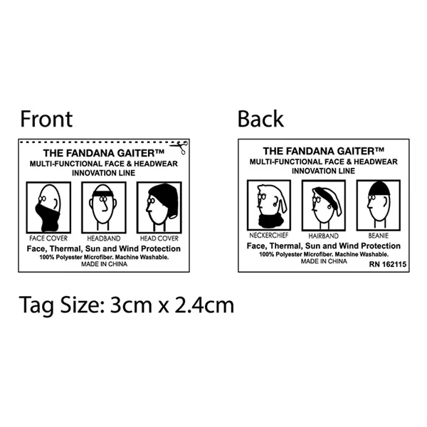 100% polyester microfiber neck gaiter/face cover; one size fits all.... from ASI 62660 Innovation Line