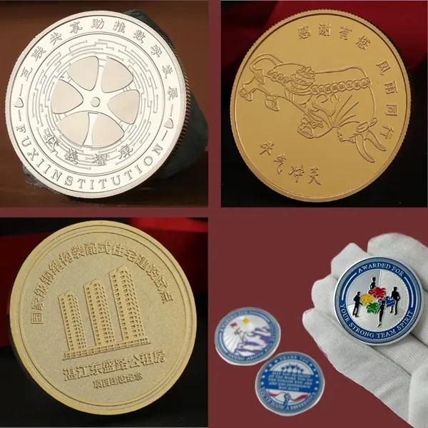 1.18" Zinc alloy made plating coin plus embossed logo plus 1... from ASI 37218 Athena Promo (tm)