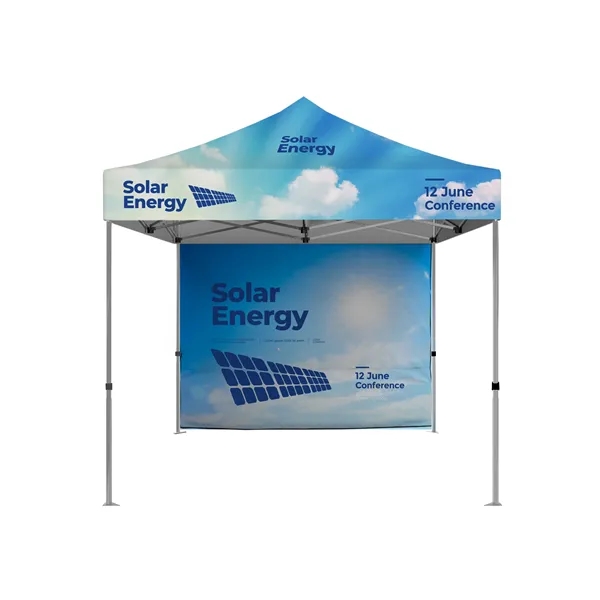 10'x10' Hex Anodized Aluminum Frame Tent Kit w/Full Rear Wall, Standard... from ASI 49891 Discount Marketing Products / DMP