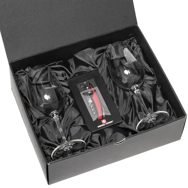 The RIEDEL Oenologue Wine Glasses and Swiss Force® Impressive Wine Tool... from ASI 84592 St Regis Group