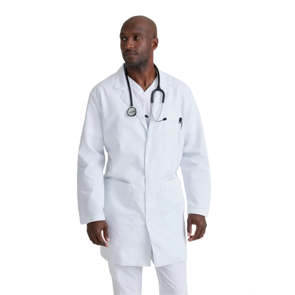 Grey's Anatomy Lab Coat for Men- Professional Full Length, Long Sleeve... from ASI 86018 Scrub Authority / Uniform Stores