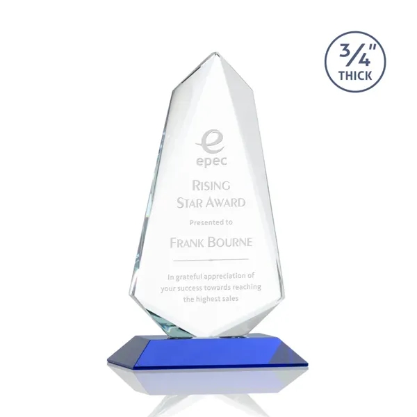 An exquisite 0.75" thick Starfire Crystal award that features stellar bevels... from ASI 84592 St Regis Group / St Regis