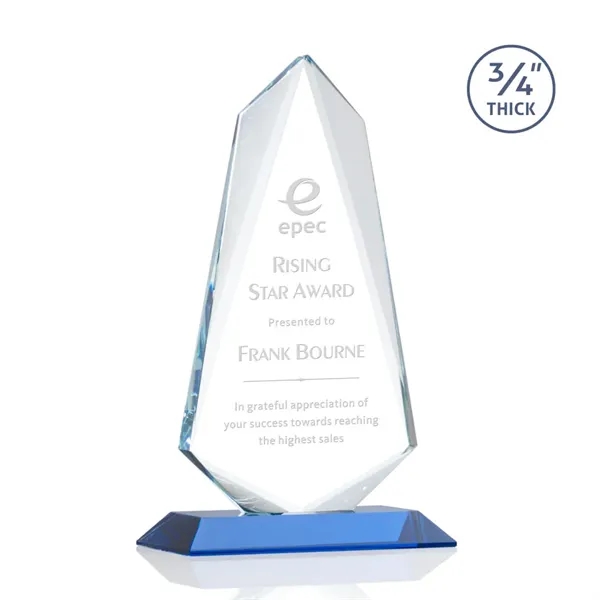 An exquisite 0.75" thick Starfire Crystal award that features stellar bevels... from ASI 84592 St Regis Group / St Regis