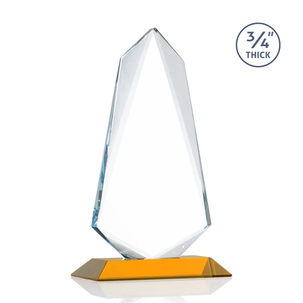 An exquisite 0.75" thick Starfire Crystal award that features stellar bevels... from ASI 84592 St Regis Group / St Regis