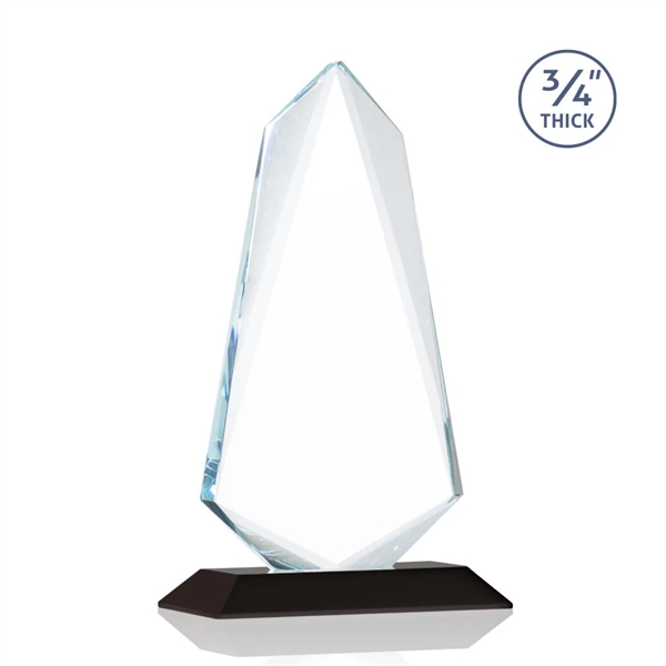 An exquisite 0.75" thick Starfire Crystal award that features stellar bevels... from ASI 84592 St Regis Group / St Regis