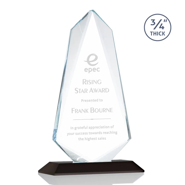 An exquisite 0.75" thick Starfire Crystal award that features stellar bevels... from ASI 84592 St Regis Group / St Regis