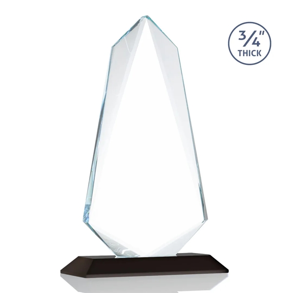 An exquisite 0.75" thick Starfire Crystal award that features stellar bevels... from ASI 84592 St Regis Group / St Regis