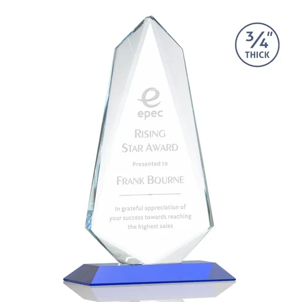 An exquisite 0.75" thick Starfire Crystal award that features stellar bevels... from ASI 84592 St Regis Group / St Regis