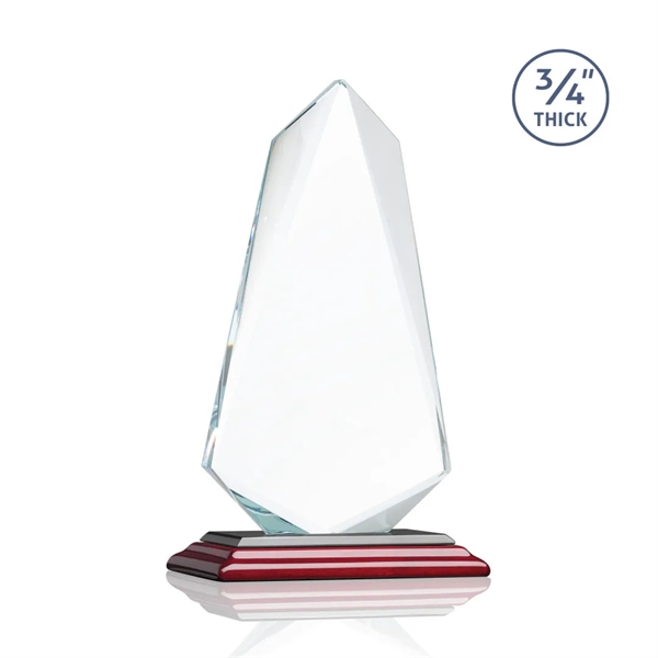 An exquisite 0.75" thick Starfire Crystal award that features stellar bevels... from ASI 84592 St Regis Group / St Regis
